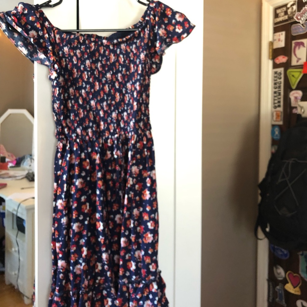 Floral off the shoulder dress